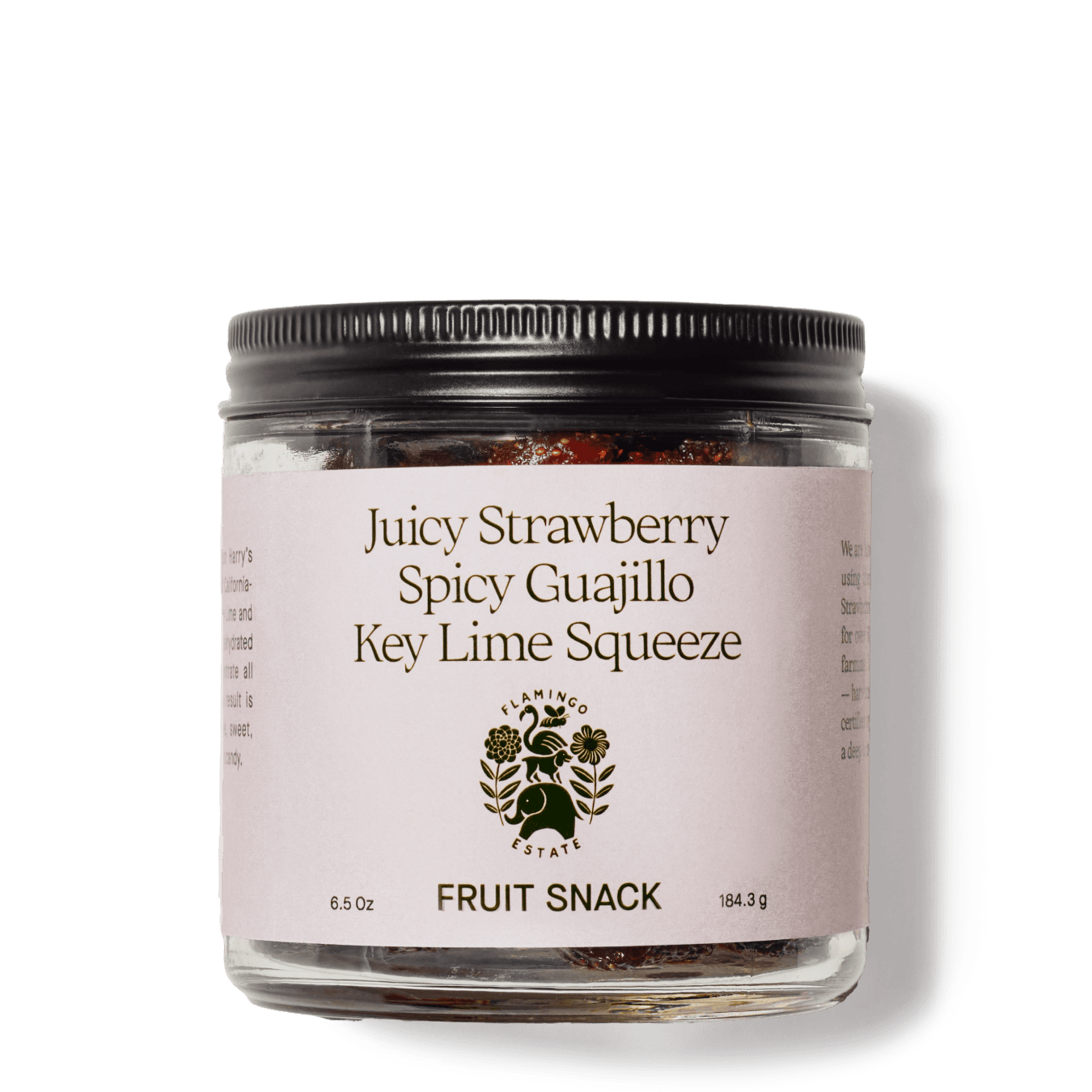 Jar Of Spicy Strawberry Fruit Snack