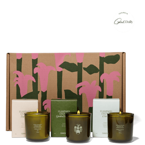 Flamingo Estate The Three Brothers Candle Set