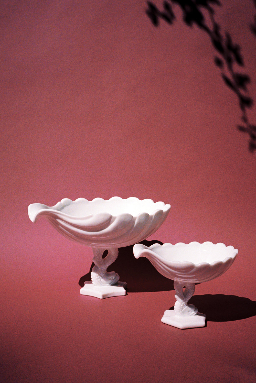 White Footed Shell Basins