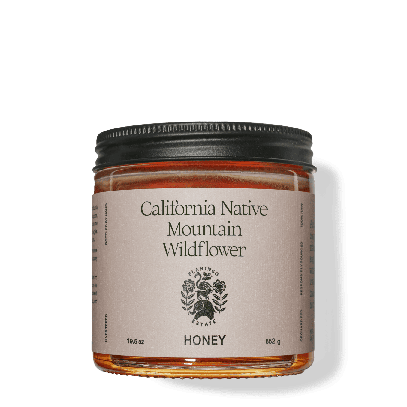 Jar Of Flamingo Estate California Native Mountain Wildflower Honey