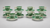 Chinese Export Green Fitzhugh Porcelain Collection, 34 Pieces