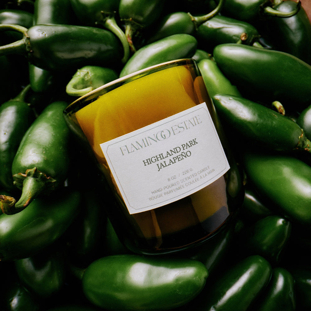 Highland Park Jalapeño Candle - Flamingo Estate