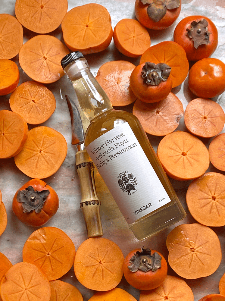 Winter Harvest Persimmon Vinegar - Flamingo Estate